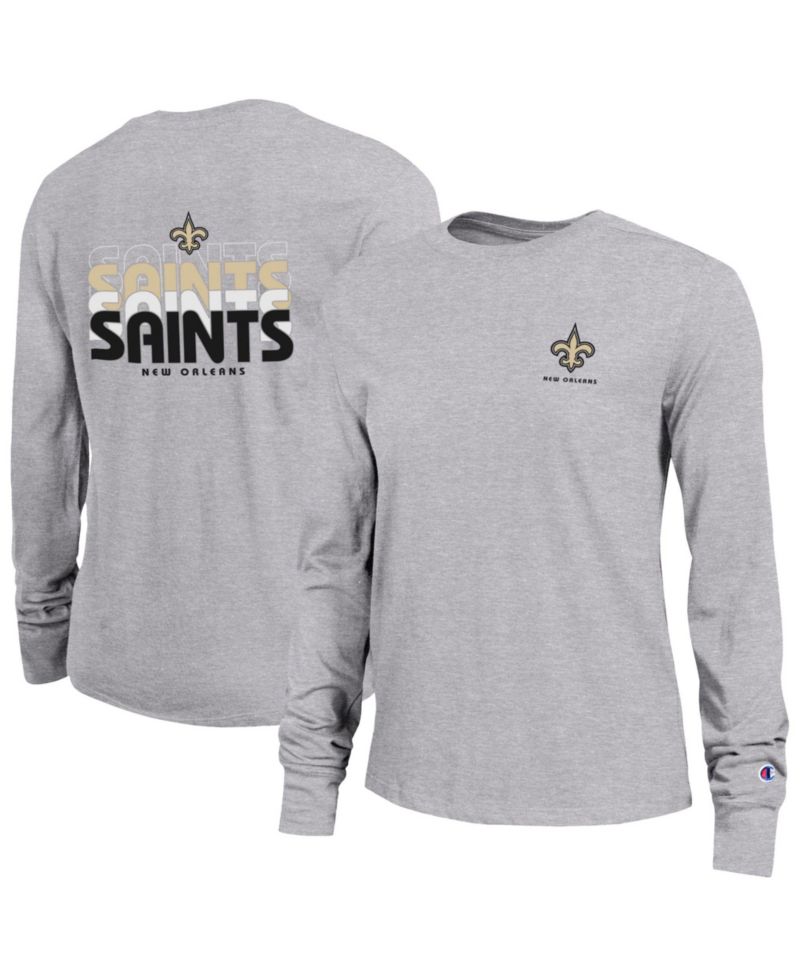 Women's New Orleans Saints Long-Sleeve Crewneck T-Shirt