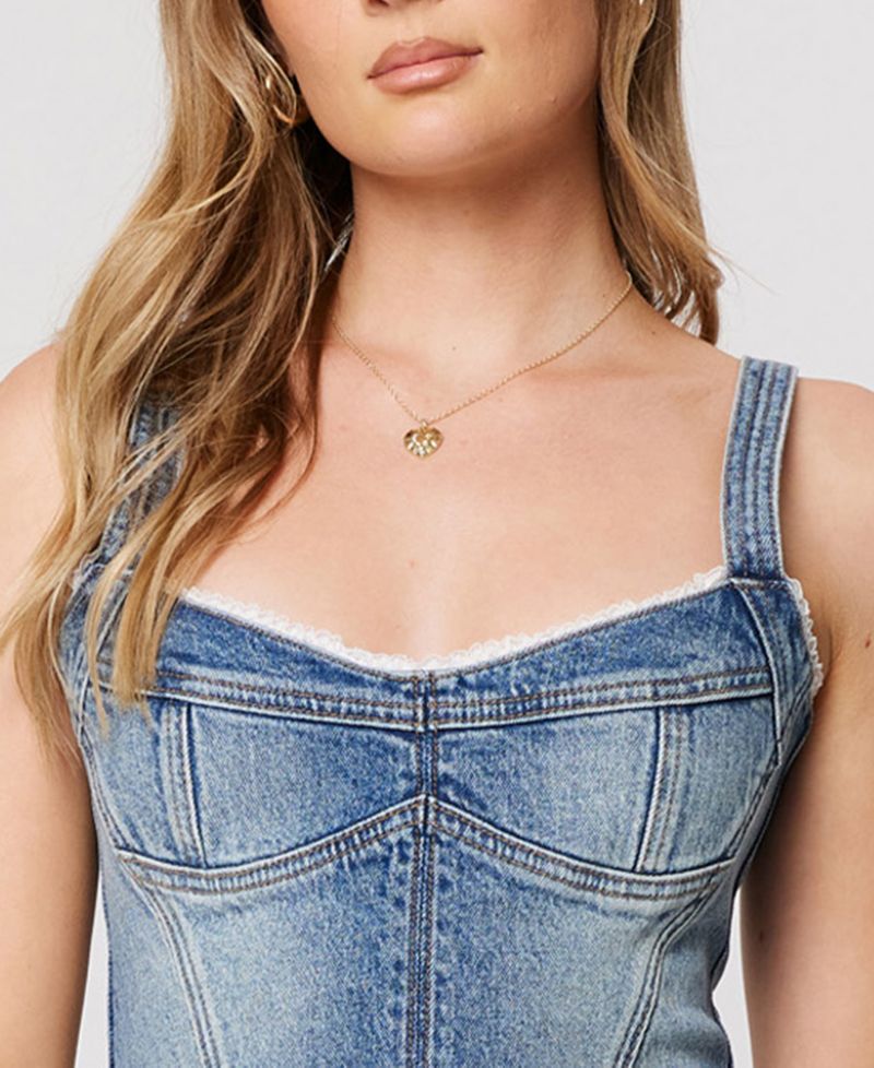 Women's Saloon Bodice Selena V-Neck Sleeveless Top
