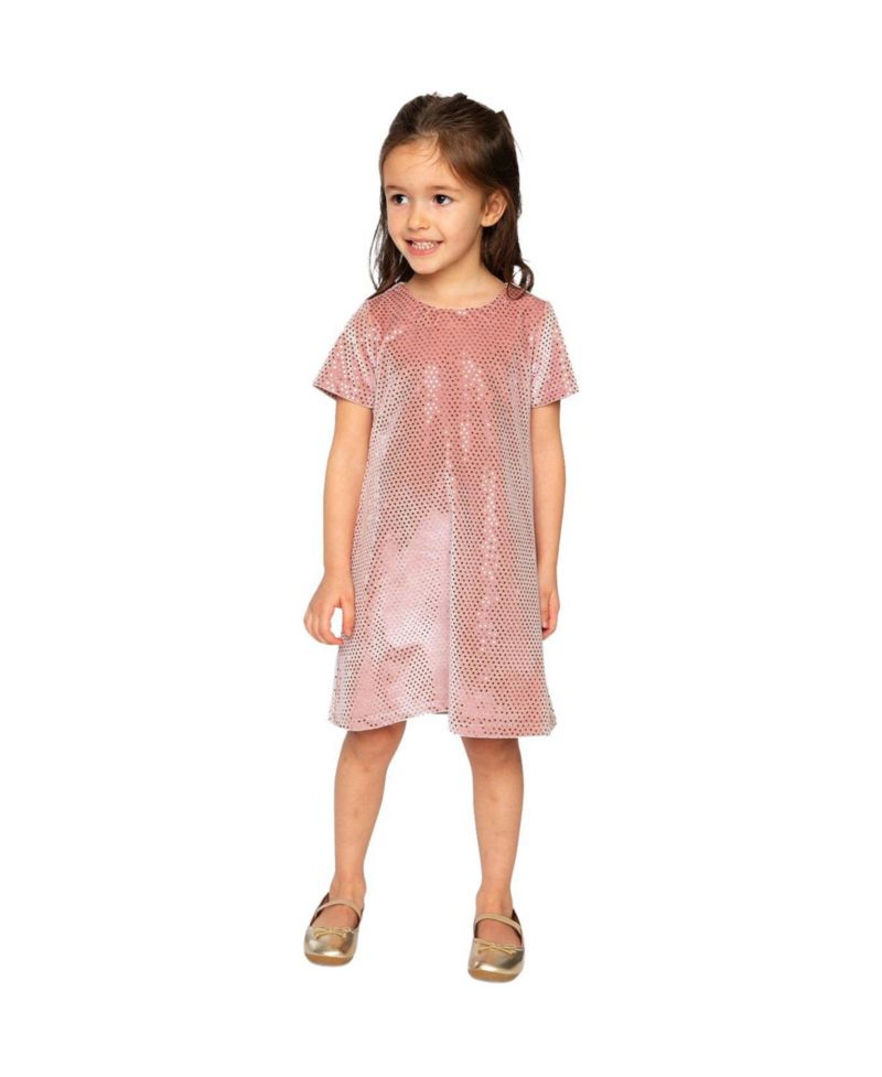 Big Girls 6-14Y Short Sleeve A Line Dress