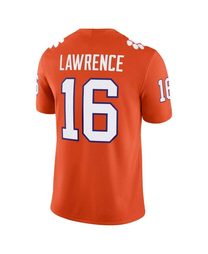 Men's Trevor Lawrence Orange Clemson Tigers Alumni Game Jersey