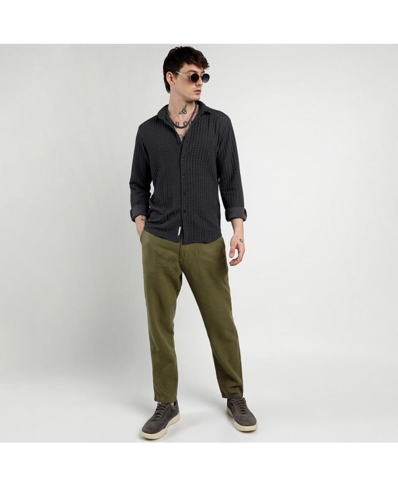 Men's Cube-Textured Shirt