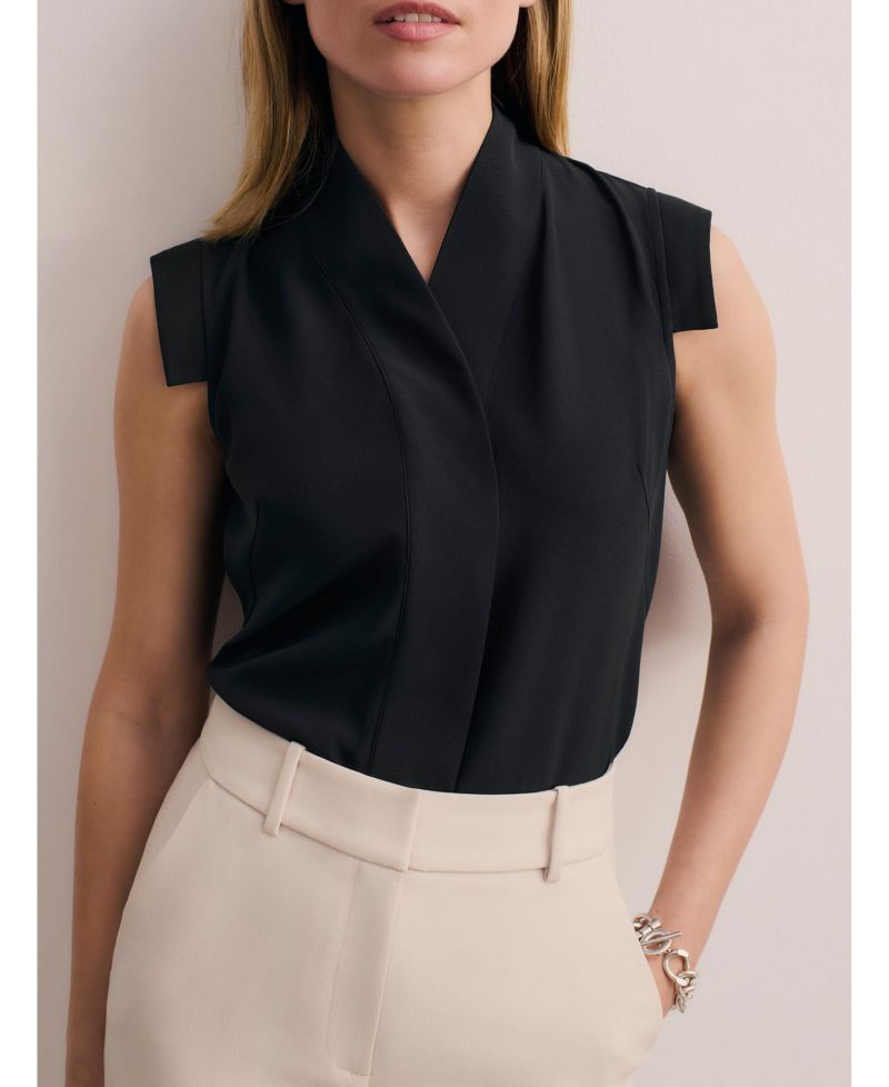 Women's Bowery Sleeveless Silk Blouse