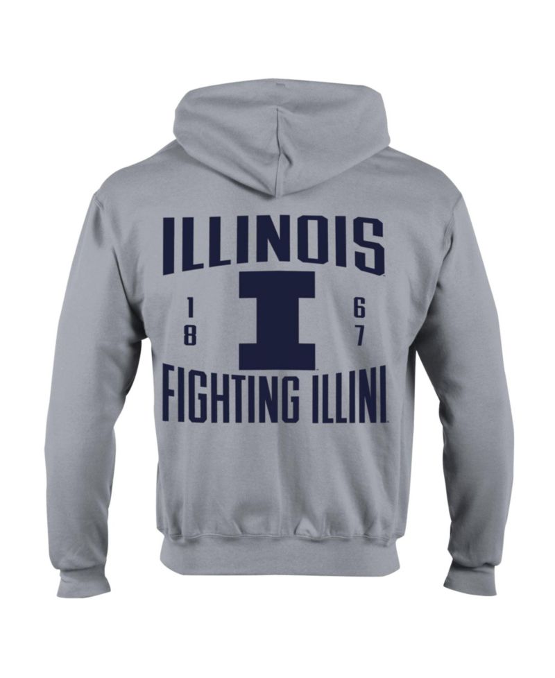 Men's Illinois Fighting Illini Varsity Powerblend Full-Zip Fleece Hoodie