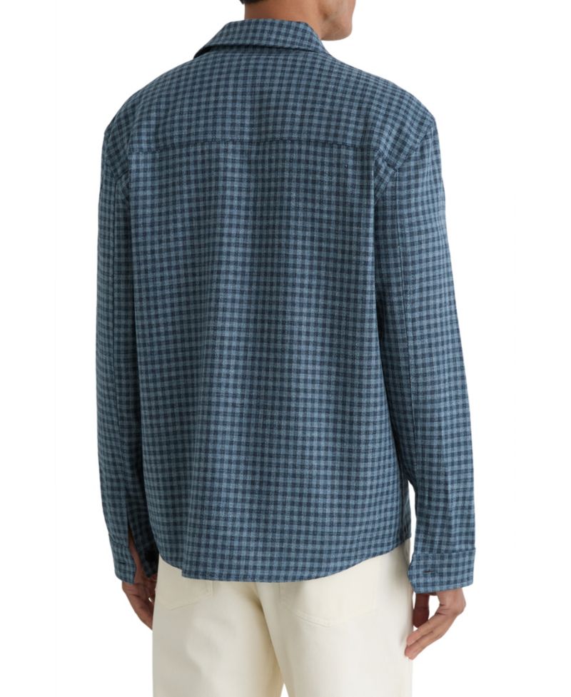 Men's Sever Linen Check Overshirt