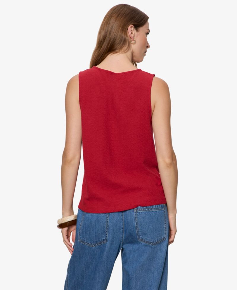 Petite Cotton Easy Textured Tank Top