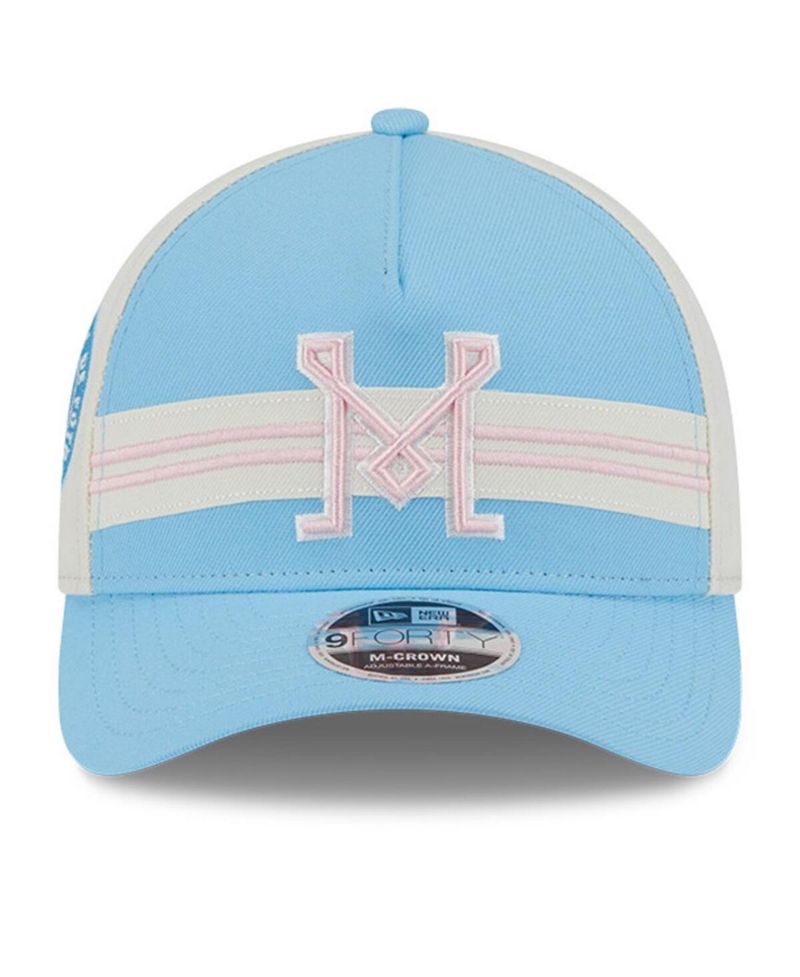 Men's Light Blue/White Inter Miami CF 2025 Jersey Hook 9FORTY M-Crown Adjustable Hat