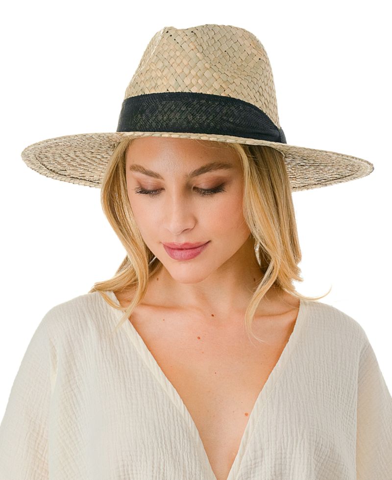 Trim Detail with Straw Panama Hat