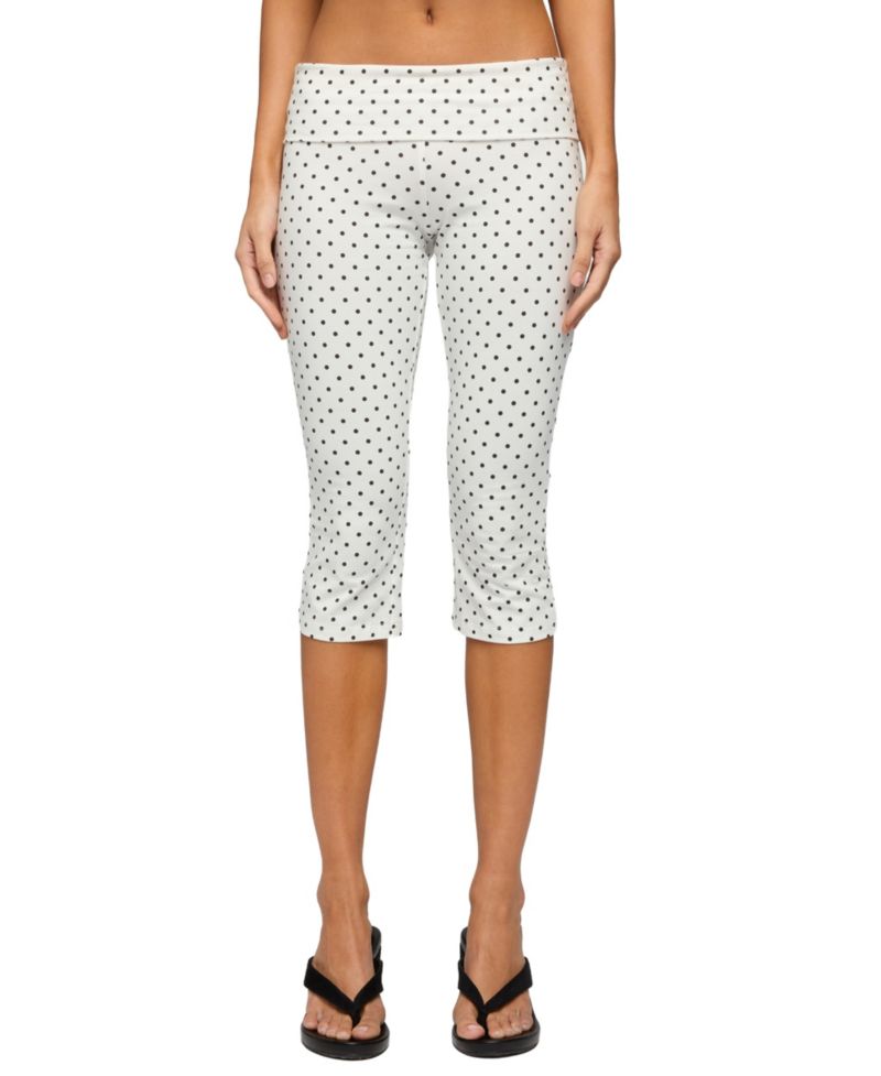 Women's Eloisa Polka Dot Foldover Capri Pants