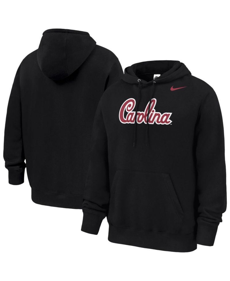 Men's Black South Carolina Gamecocks Script Club Fleece Hoodie