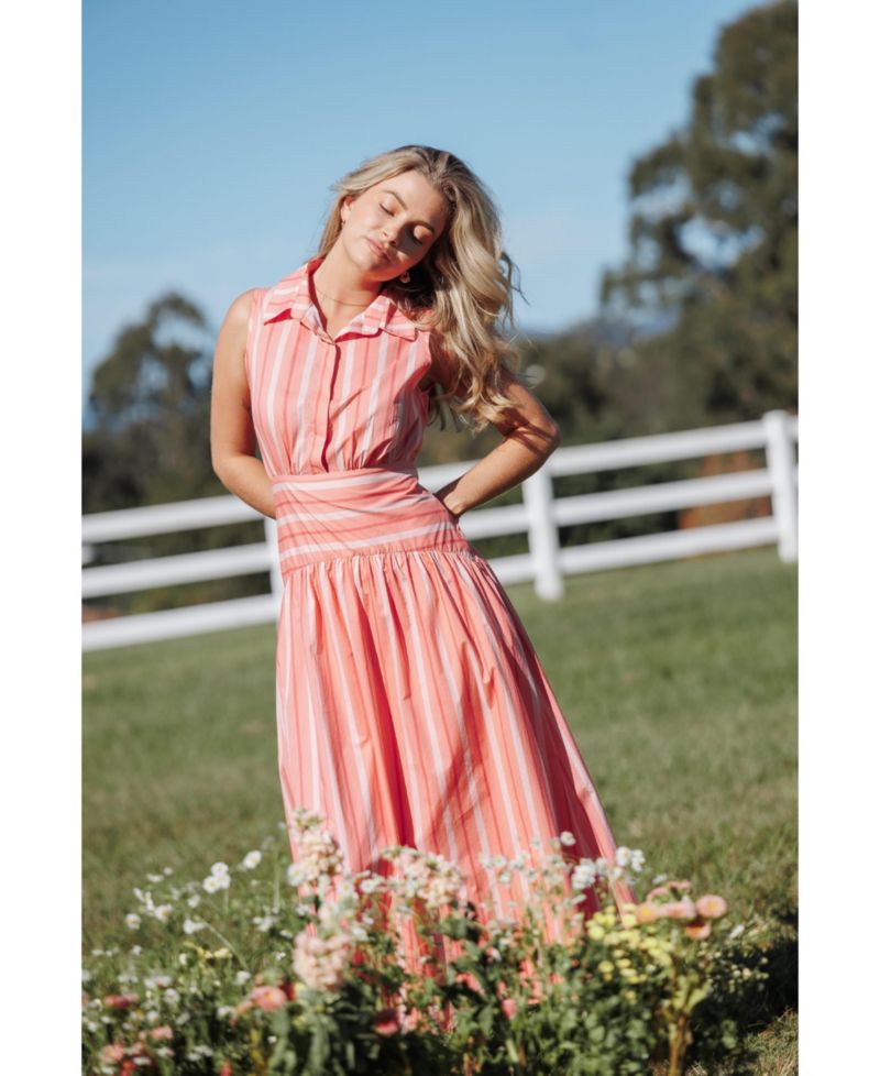 Women's Myranda Collared Sleeveless Midi Dress