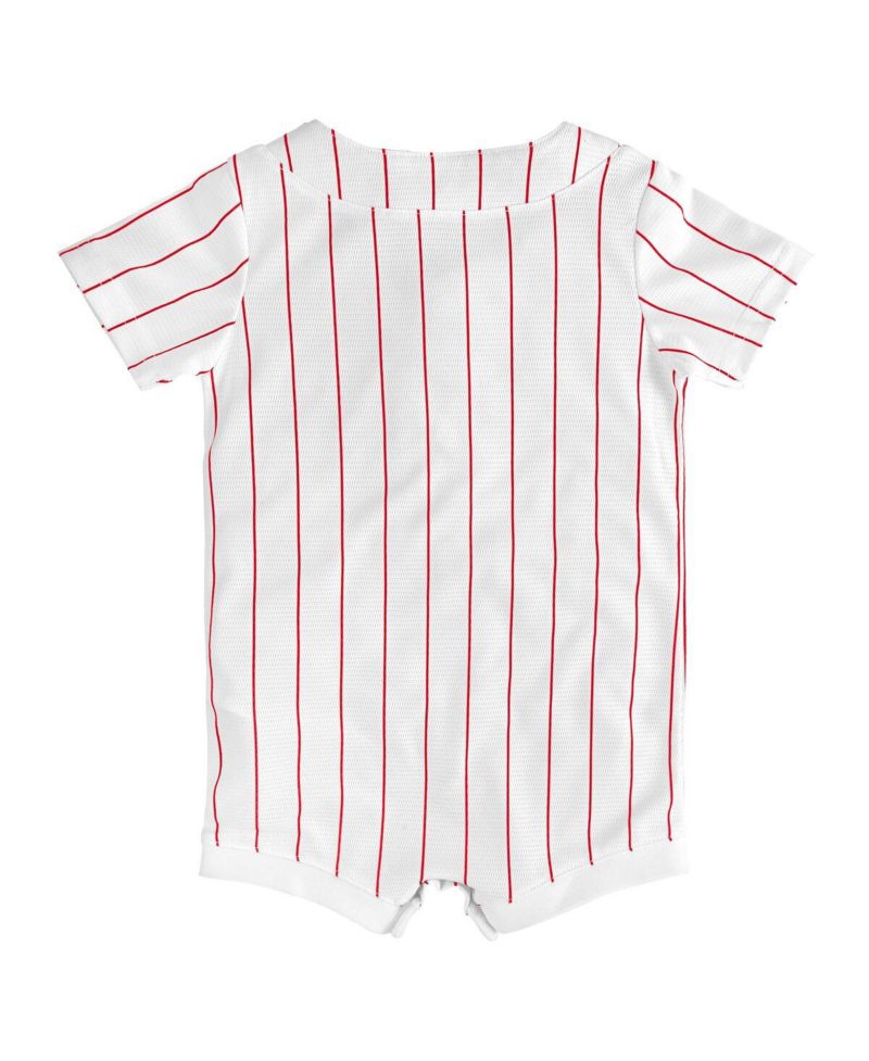 Baby Boys and Girls White Philadelphia Phillies Home Replica Romper Jersey