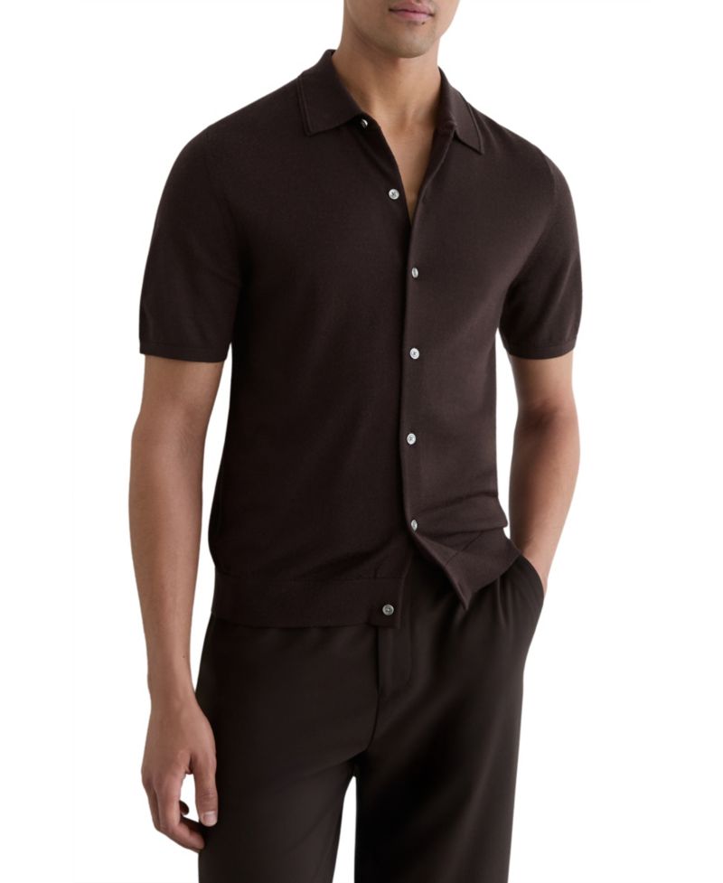 Men's Drayton Button Through Merino Shirt
