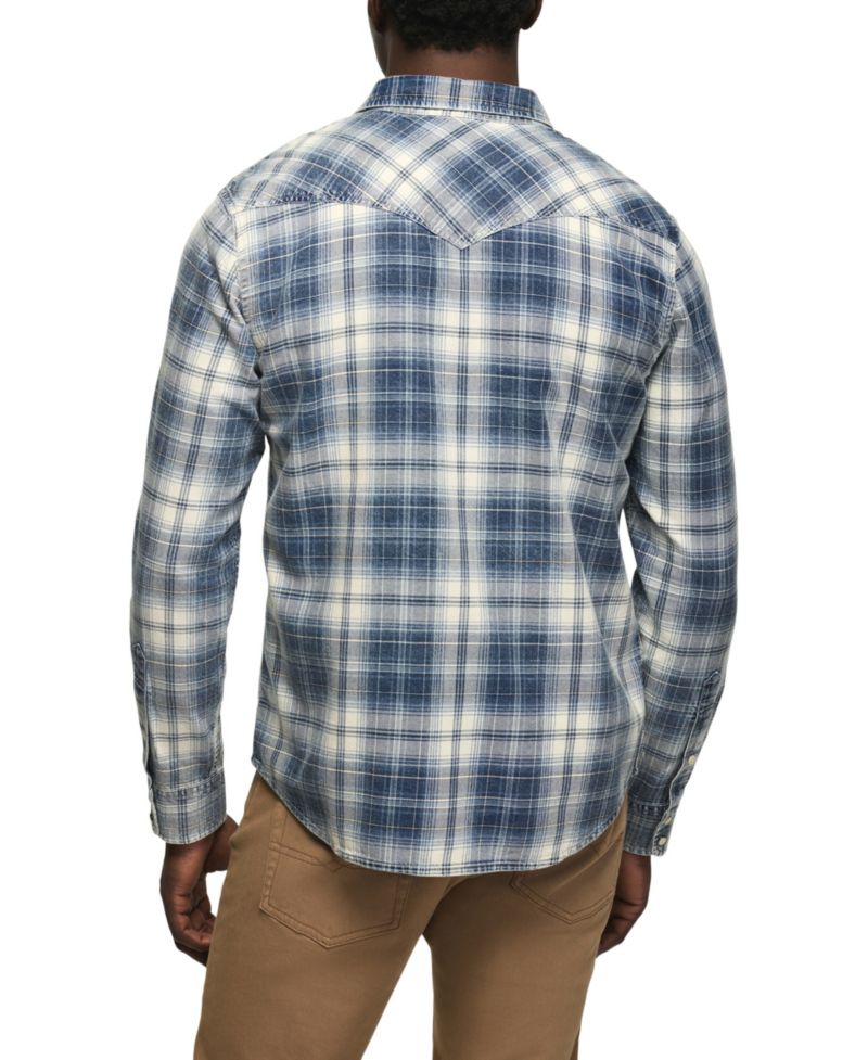 Men's Mesa Long-Sleeve Western Plaid Shirt