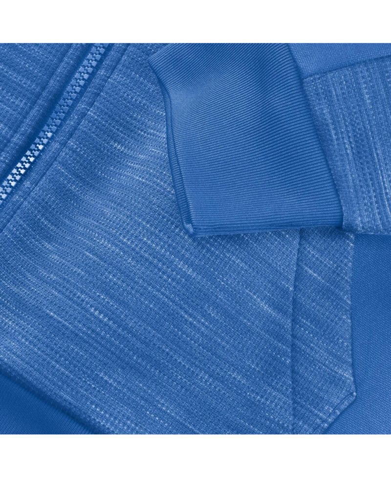 Men's Blue Detroit Lions Checkdown Pass Full-Zip Hoodie