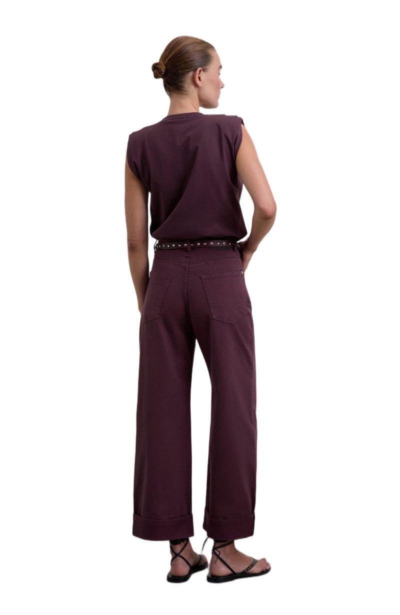 Women's Folded Denim Pant