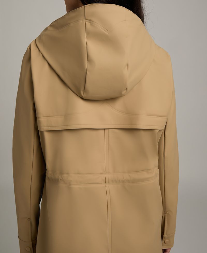 Women's Darcy Hooded Long Rubberized Anorak Coat