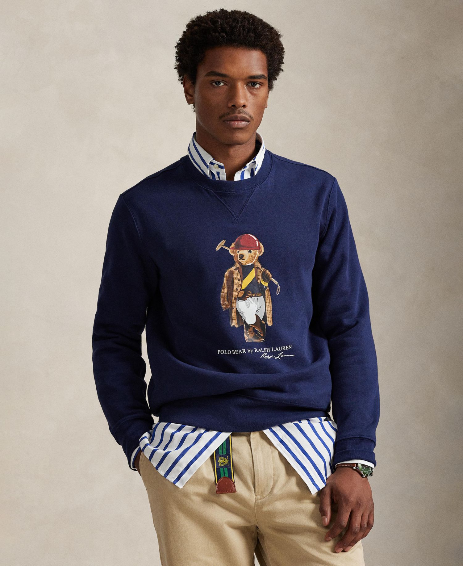 Мужская толстовка Polo Bear с круглым вырезом горловины
