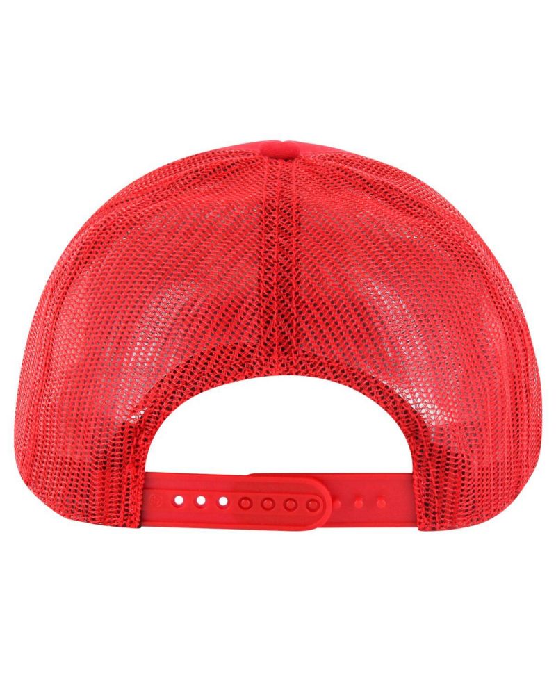 Men's Red Wisconsin Badgers Pitstop Trucker Adjustable Hat