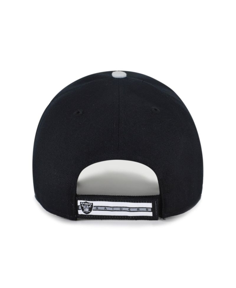 Men's Black Las Vegas Raiders Throwback MVP Adjustable Hat