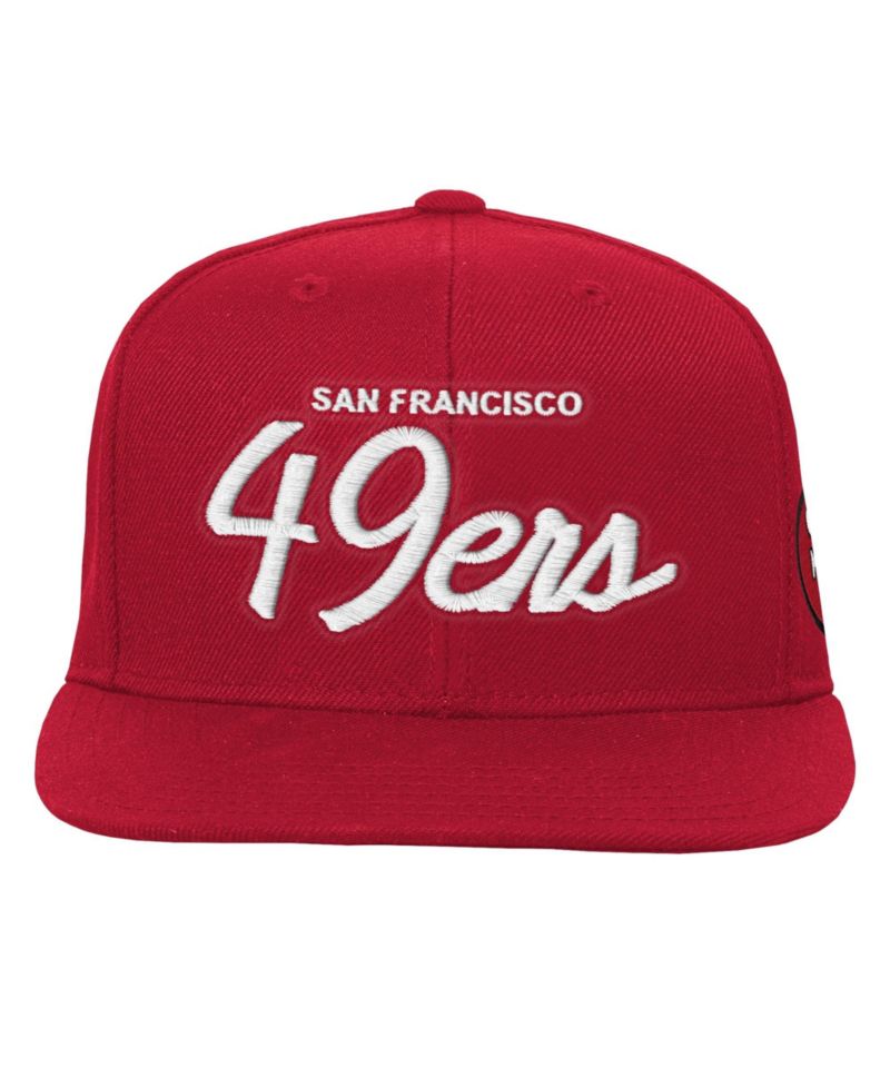 Big Boys and Girls Scarlet San Francisco 49ers Head Coach Flat Brim Snapback Hat