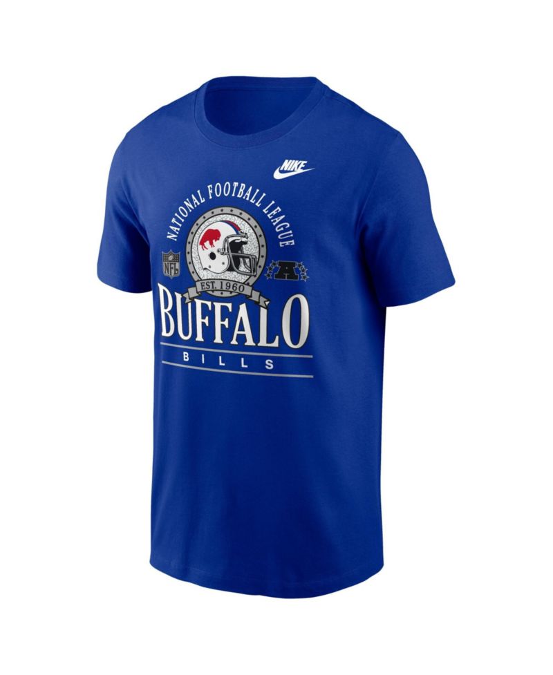 Men's Royal Buffalo Bills Rewind Team Spirit Essential Cotton T-Shirt