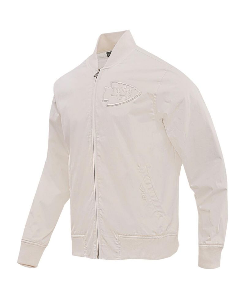 Men's Cream Kansas City Chiefs Neutral Full-Zip Jacket
