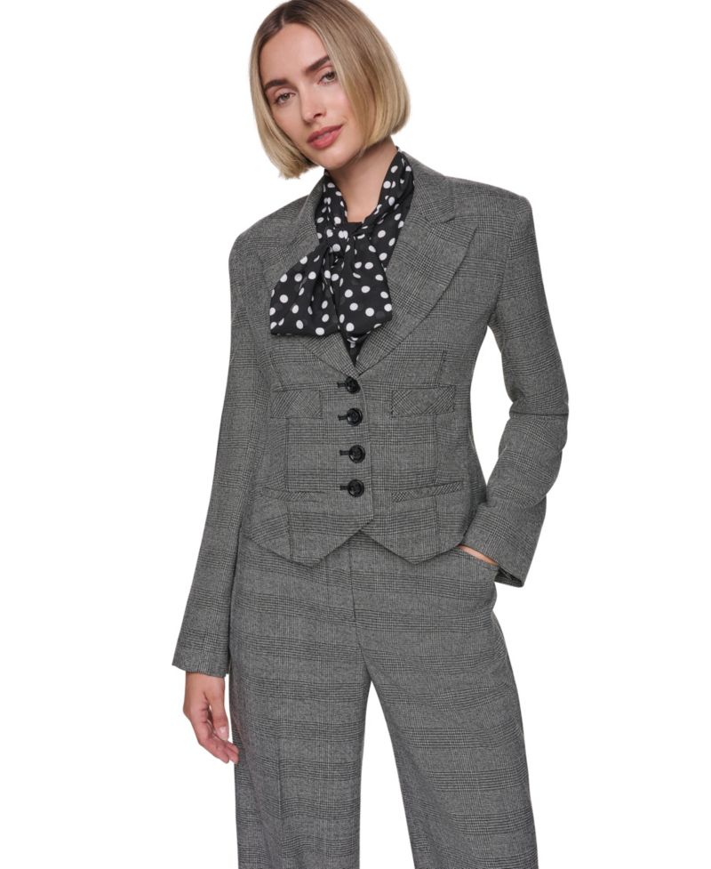 Women's Four-Button-Front Short Waiter Blazer