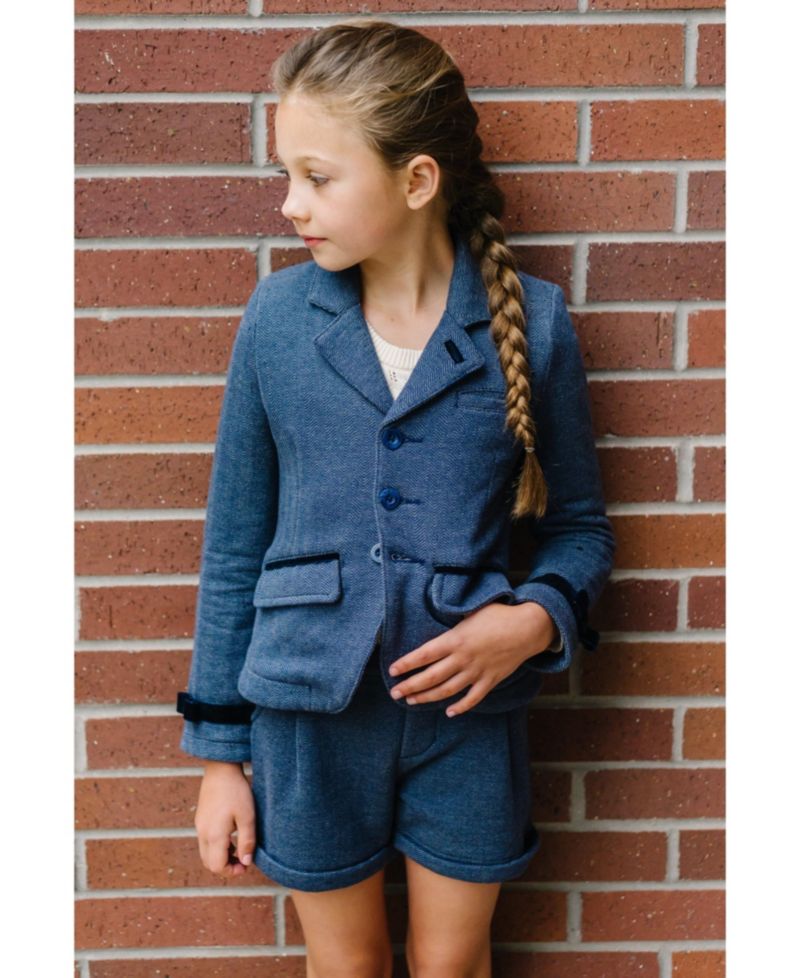 Toddler Girls Hope and Henry Cuffed Fleece Dress Short