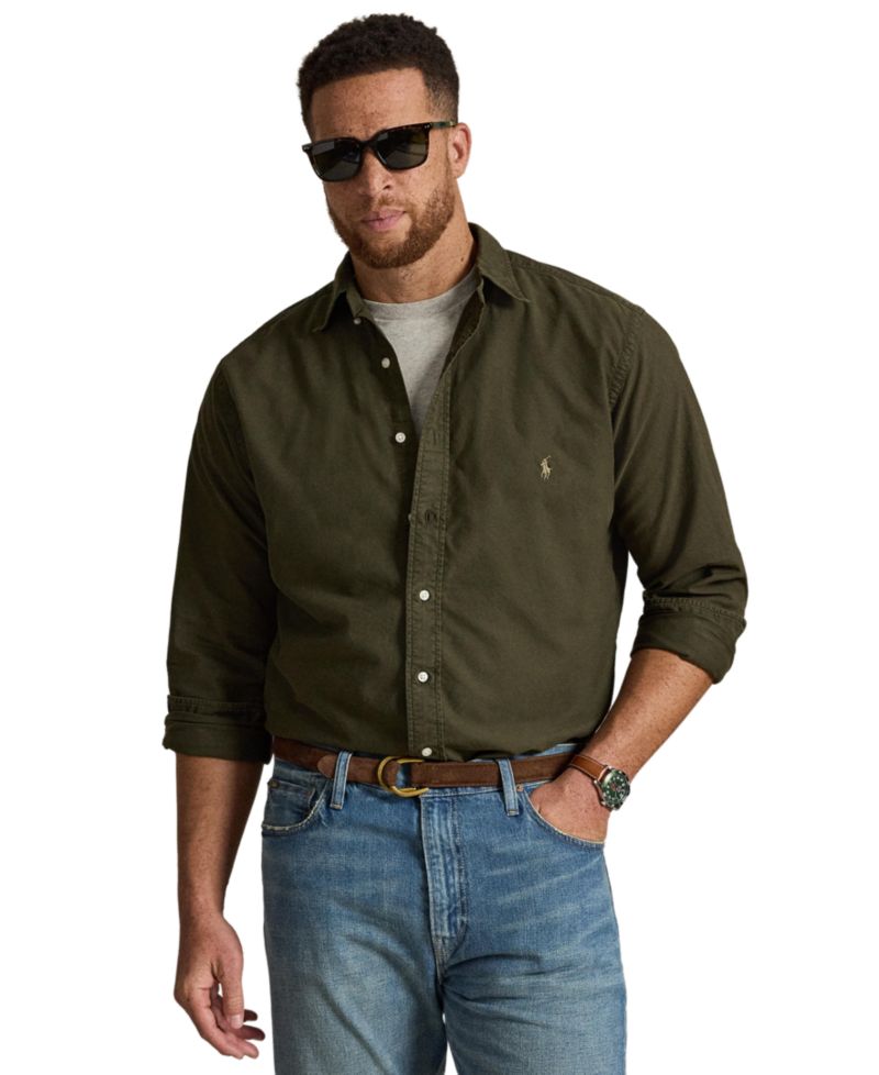Men's Big & Tall Garment-Dyed Oxford Shirt