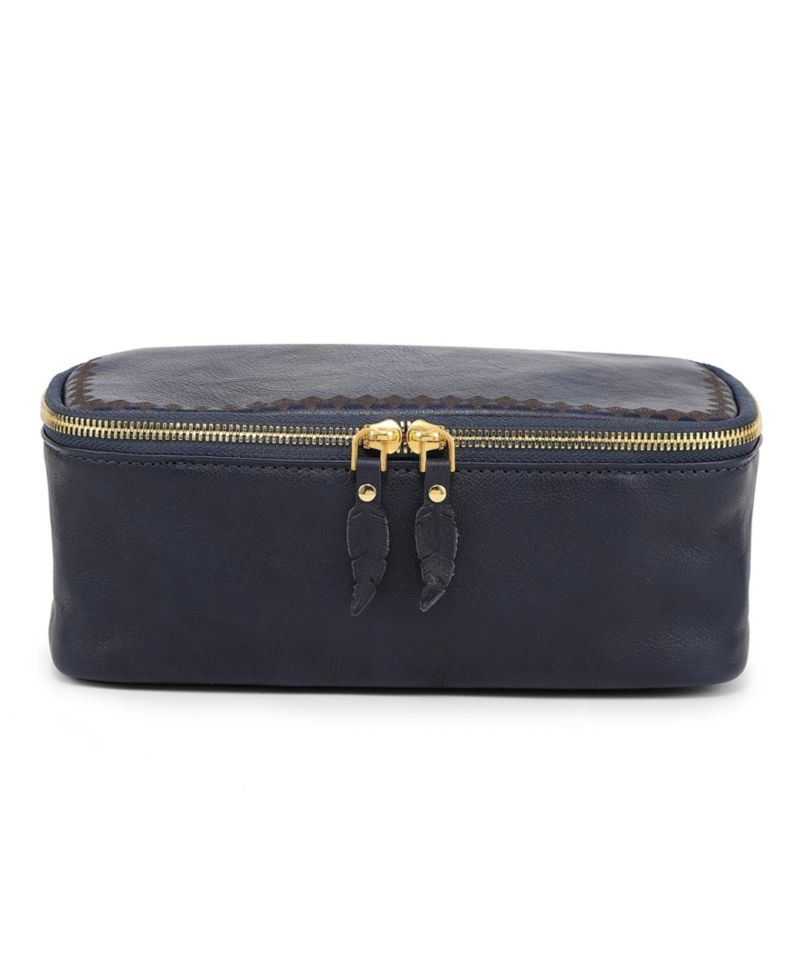 Celosia Rectangular Leather Jewelry Case