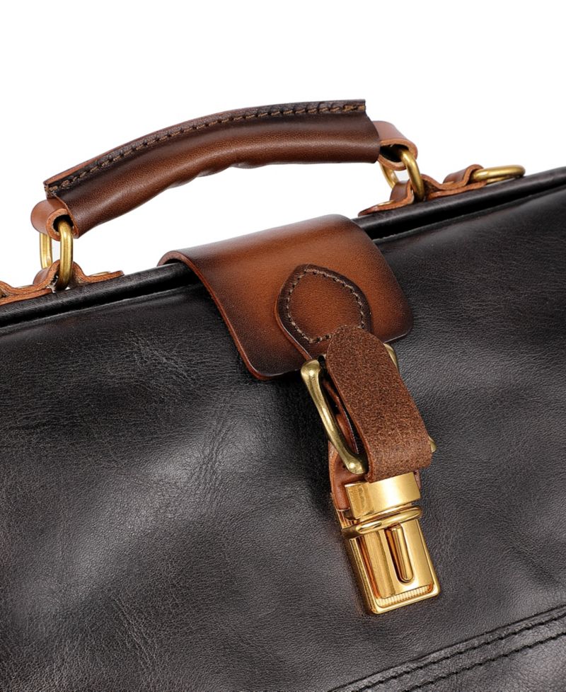 Doctor Small Leather Crossbody Satchel Bag