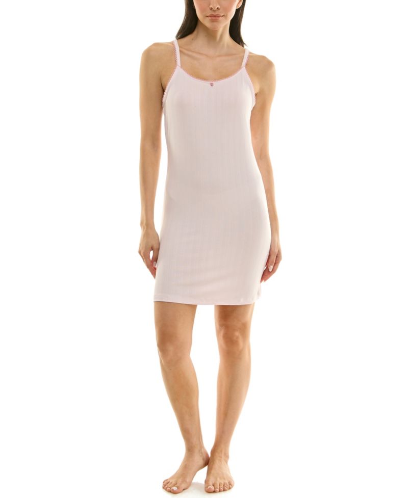 Women's Pull On Picot Trim Chemise