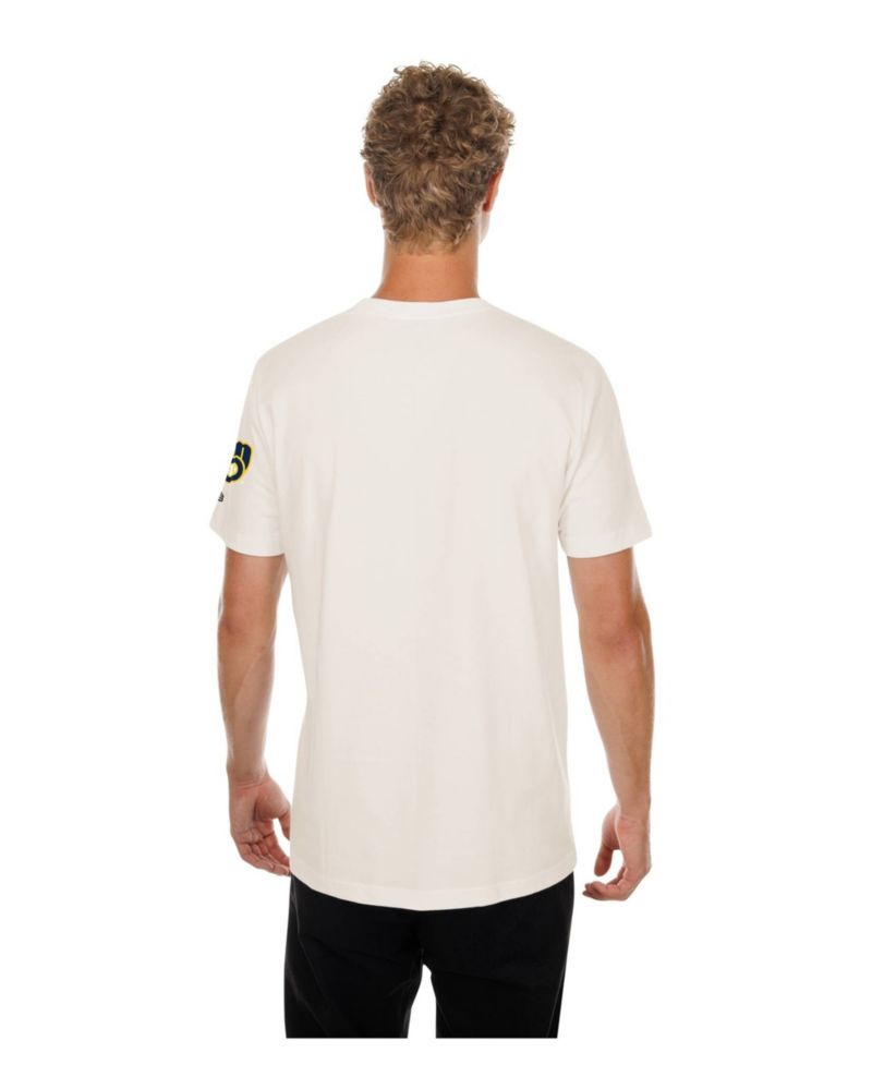 Men's Natural Milwaukee Brewers Golf Mascot T-Shirt