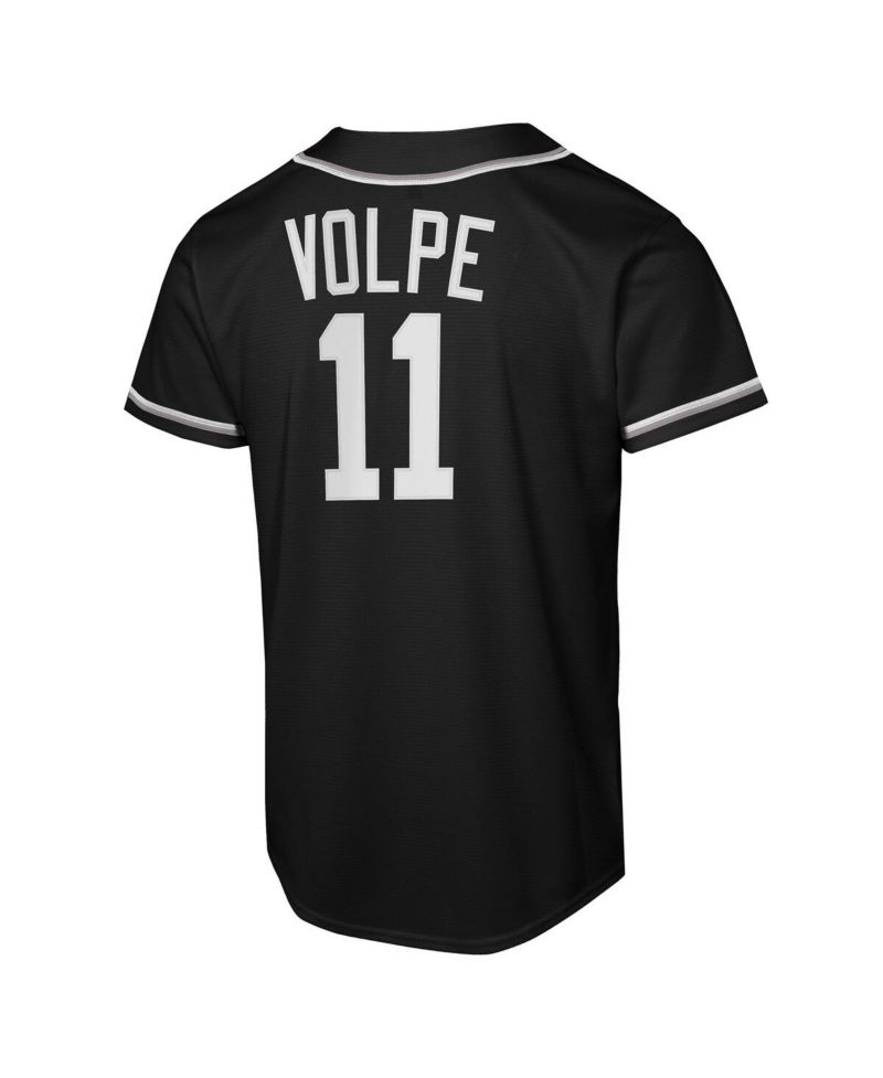 Big Boys and Girls Anthony Volpe Black New York Yankees Fashion Replica Player Jersey