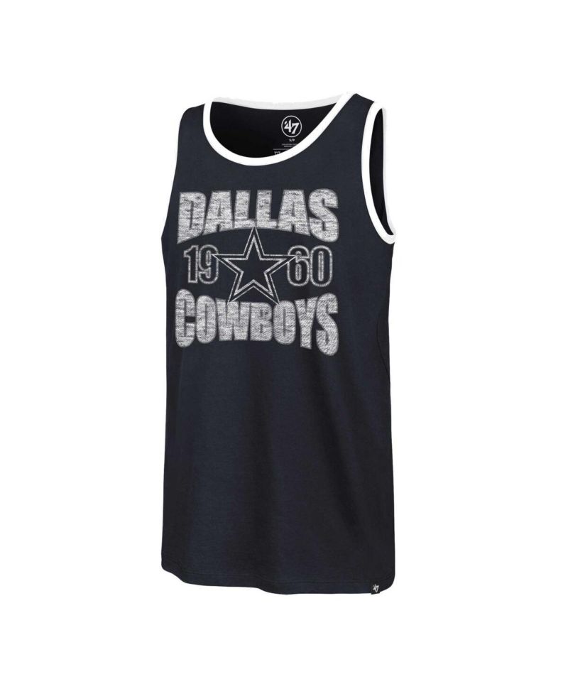 47 Brand Men's Navy Dallas Cowboys Upload Franklin Tank Top