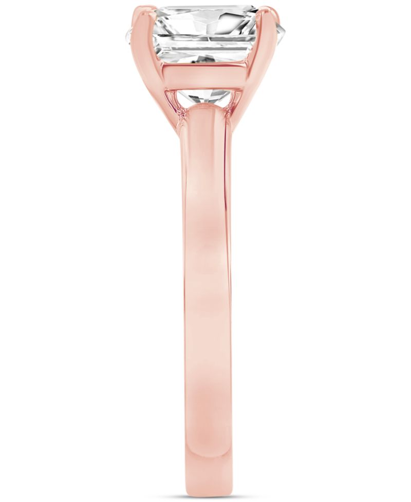 Certified Lab Grown Diamond Princess-Cut Solitaire Engagement Ring (5 ct. t.w.) in 14k Gold
