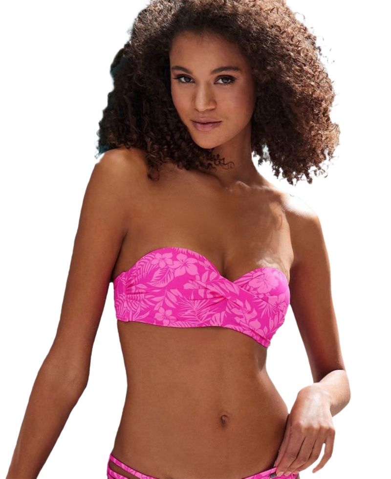 Women's Floral Print Everyday Comfort Underwire Bikini Top