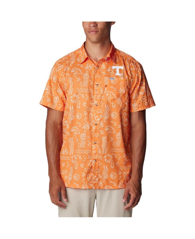Men's Tennessee Orange Tennessee Volunteers Super Slack Tide Omni-Wick Button-Up Shirt