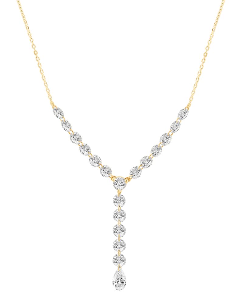 Lab-Grown Diamond Necklace (2 ct. t.w.) in 14k Yellow Gold