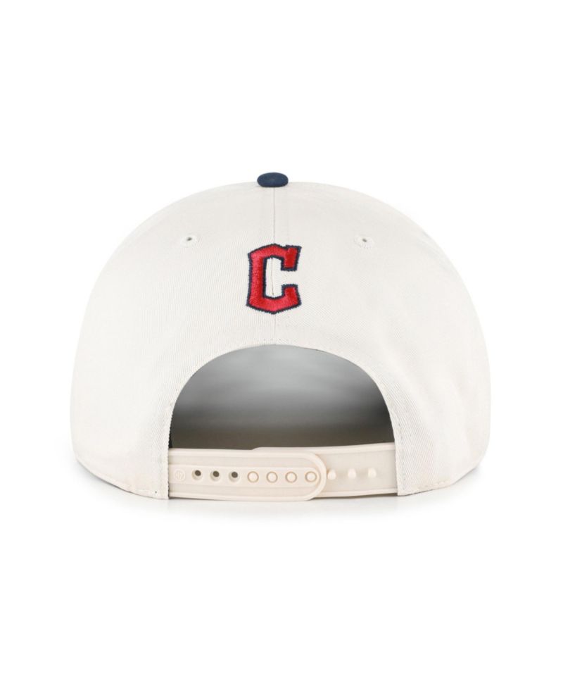 Men's and Women's '47 Natural/Navy Cleveland Guardians Rope Script Hitch Adjustable Hat