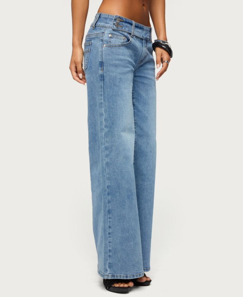 Women's Dale Low-Rise Straight-Leg Stretchy Jeans, 31" Inseam
