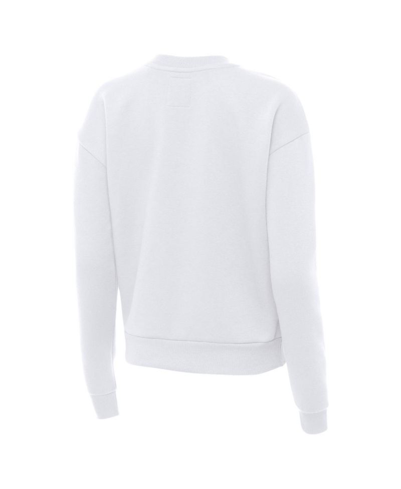 Women's White Detroit Lions Victory Pullover Sweatshirt