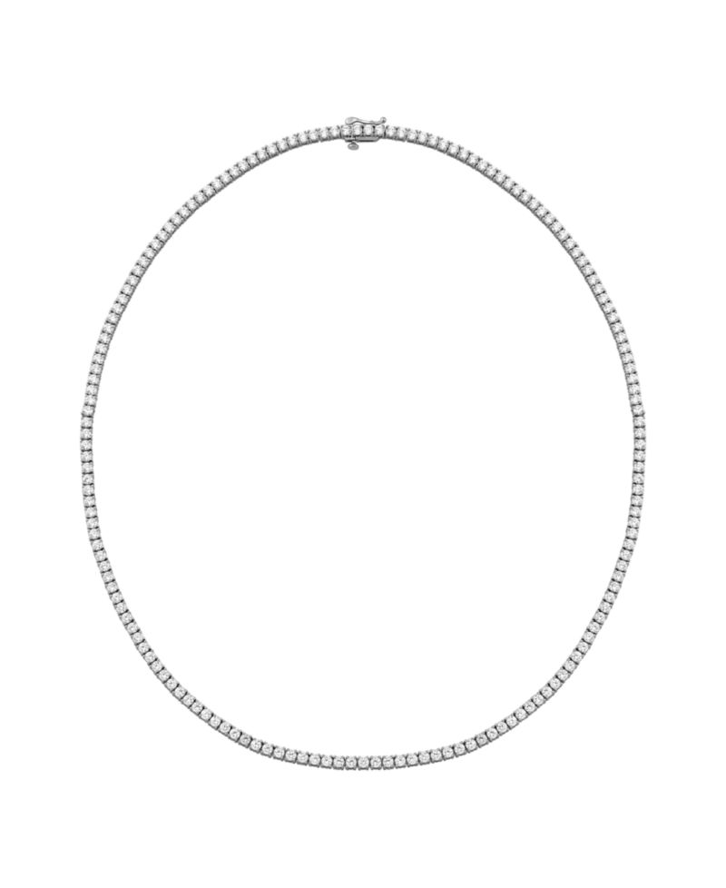 White Cubic Zirconia Tennis Necklace (20-1/4 ct. t.w.) in Sterling Silver