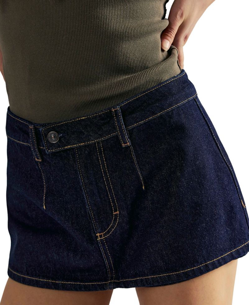 Women's Galivanting A-Line Low-Rise Denim Skort