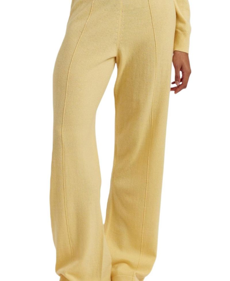 Women's Wool and Cashmere Wide Leg Track Pant