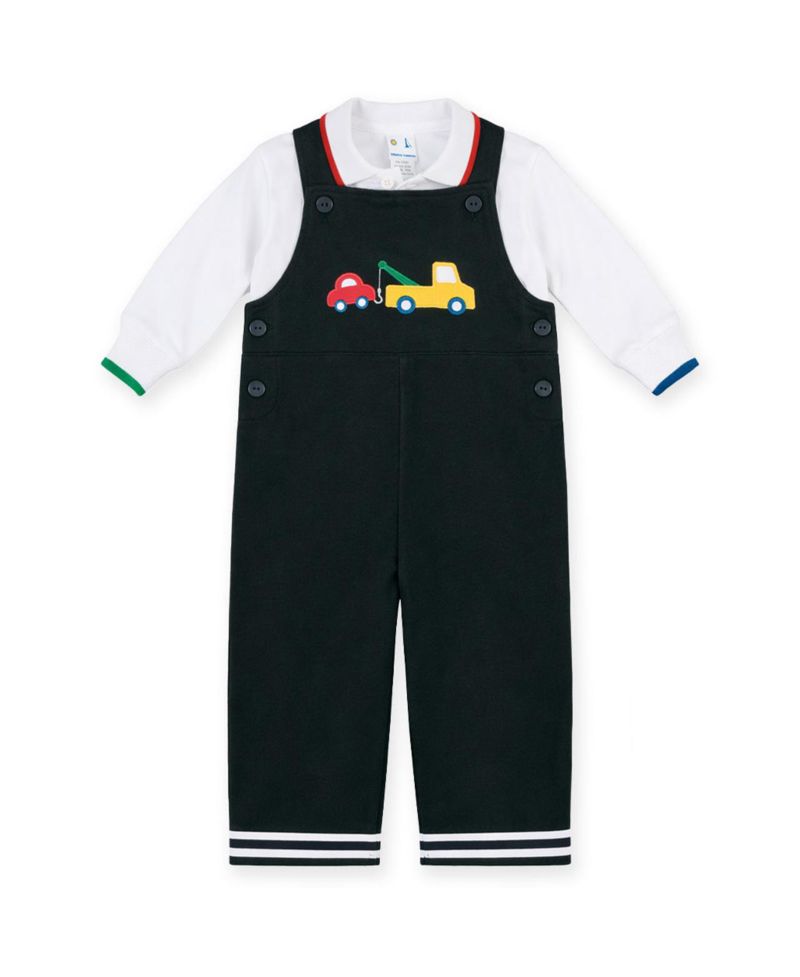 Baby Boy ( 6M to 24M ) French Terry Knit Longall With Tow Truck