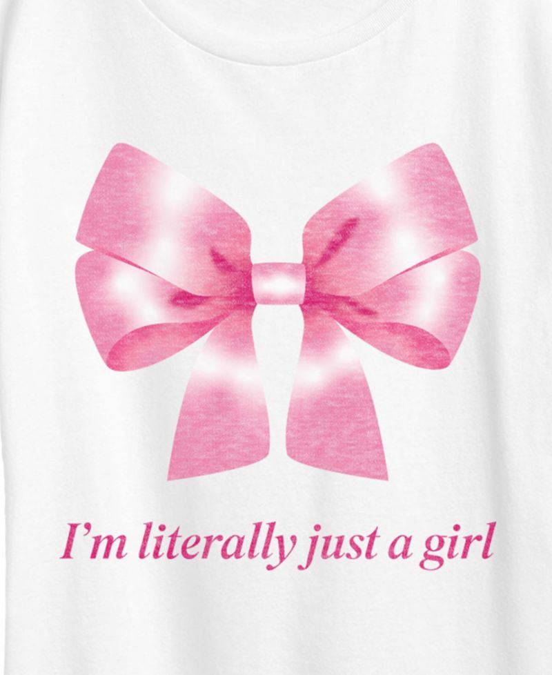 Plus Size Instant Message Literally Just Girl Short-Sleeve Graphic T-Shirt
