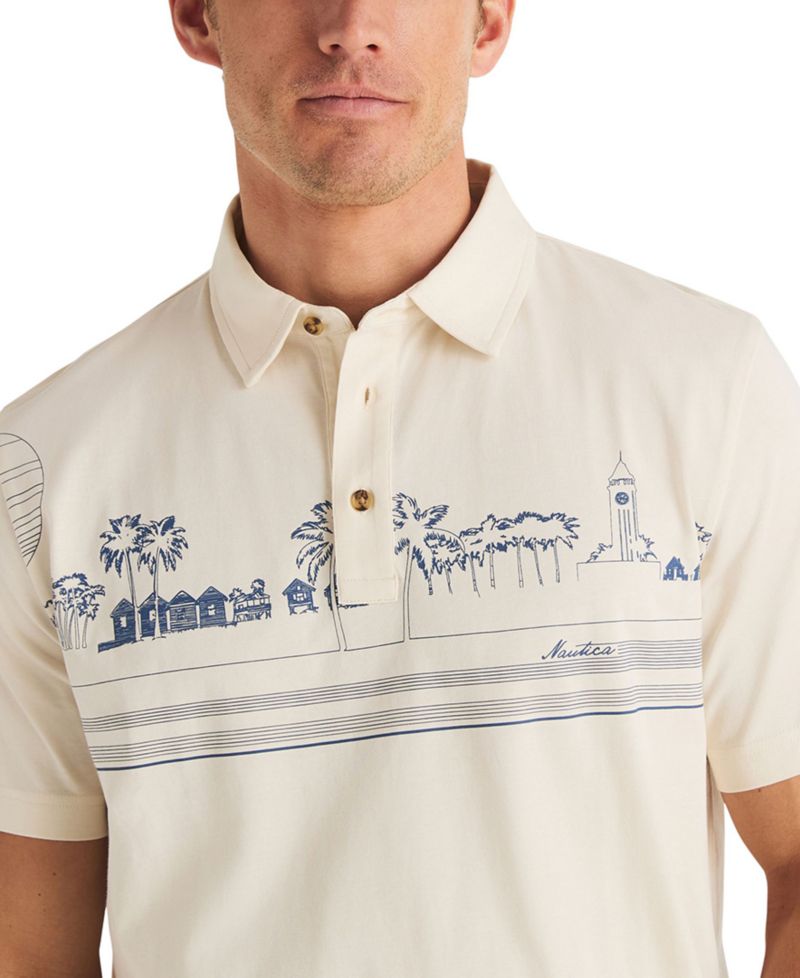 Men's Engineered Print Classic-Fit Polo Shirt