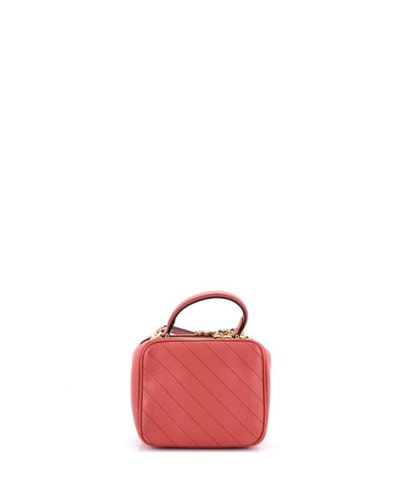 Blondie NM Top Handle Shoulder Bag Diagonal Quilted Leather