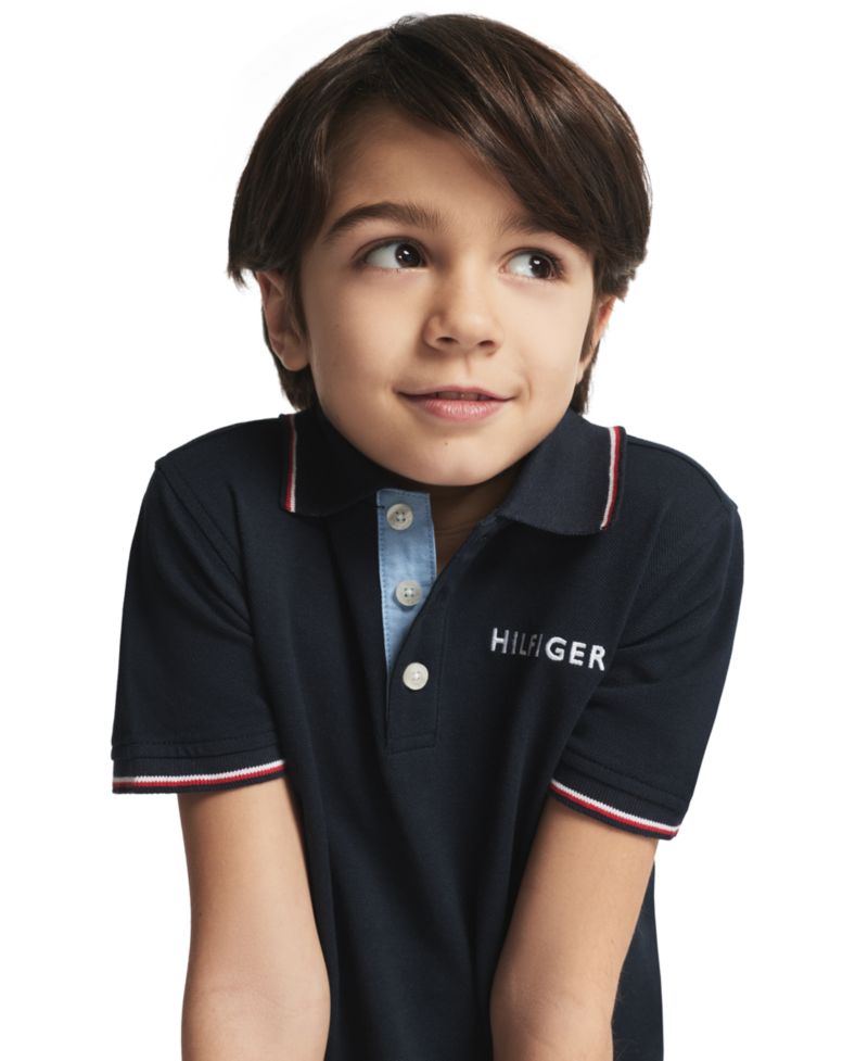 Boys' 2T-7 Short-Sleeve Polo Shirt and Twill Shorts, 2-Piece Set